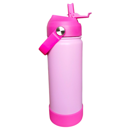 Double Walled Metal Tumbler Water Bottle With Straw