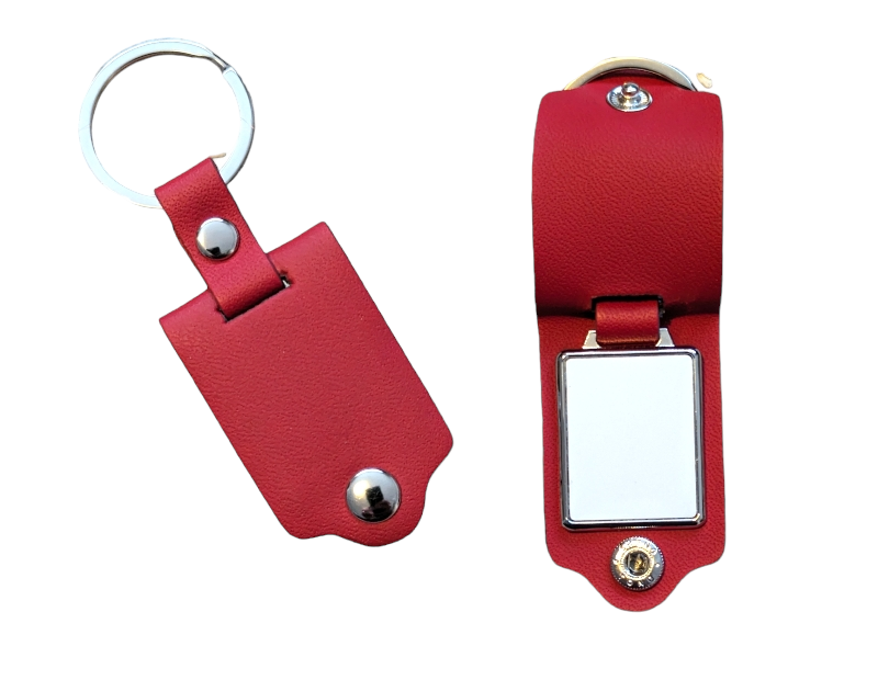 Sublimation PU leather keyrings