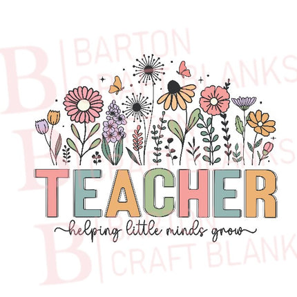Teacher Helping Little Minds Grow UVDTF