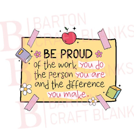 Be Proud Teacher UVDTF