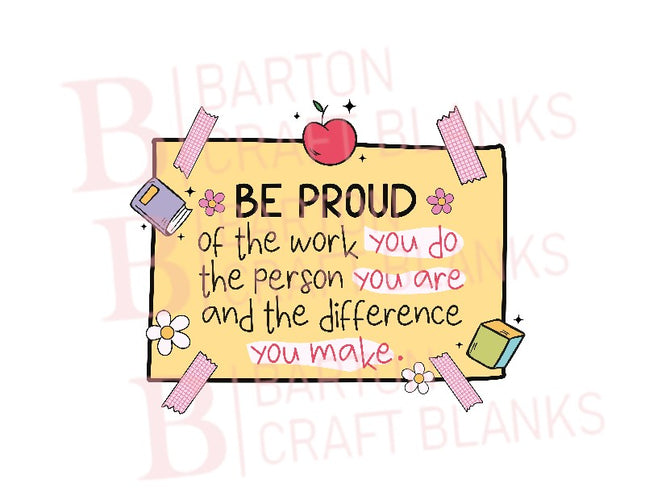 Be Proud Teacher UVDTF