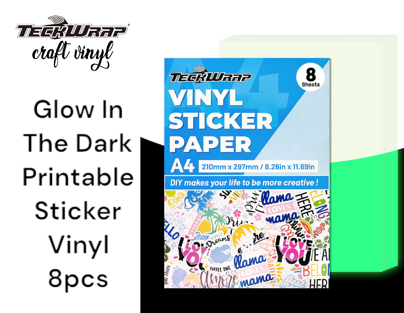 Teckwrap Glow In The Dark Printable Sticker Vinyl