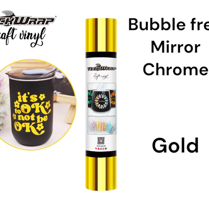Bubble Free Mirror Chrome Adhesive Vinyl