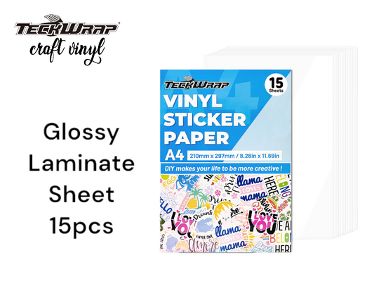 Teckwrap Clear Glossy Laminate Sheets