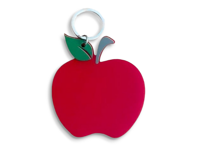 Teacher Apple Shaped Keyring