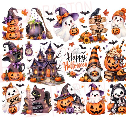 Halloween Decal Gang Sheet UVDTF