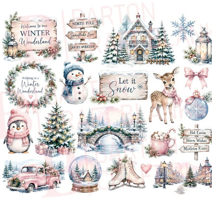 Christmas Decal Gang Sheet UVDTF