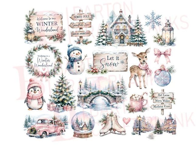 Christmas Decal Gang Sheet UVDTF