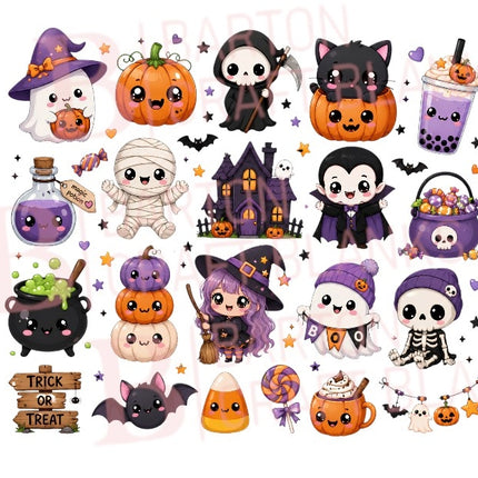 Halloween Decal Gang Sheet UVDTF