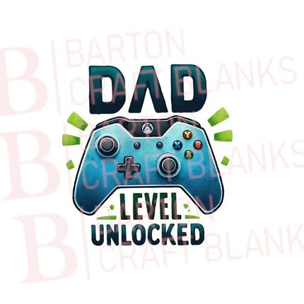 Father's Day Dad Level Unlocked UVDTF