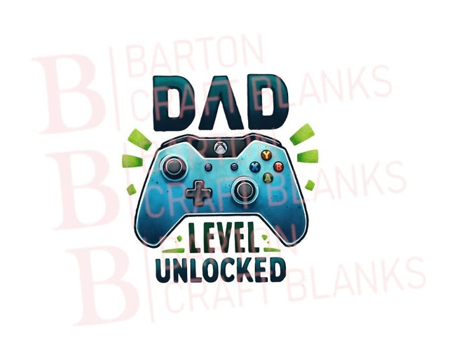 Father's Day Dad Level Unlocked UVDTF