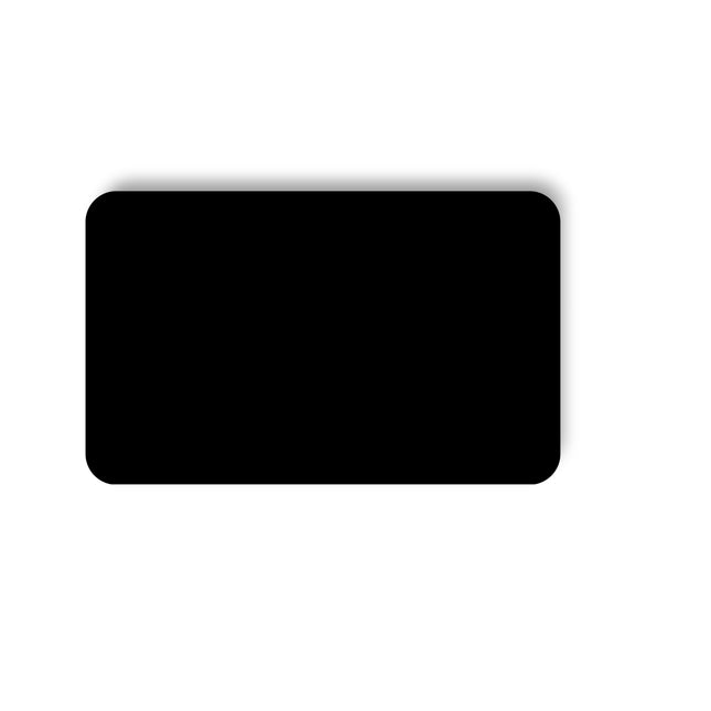 Black Plastic Blank ID Card