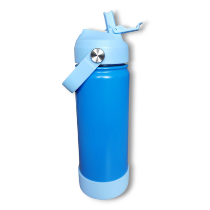 Double Walled Metal Tumbler Water Bottle With Straw