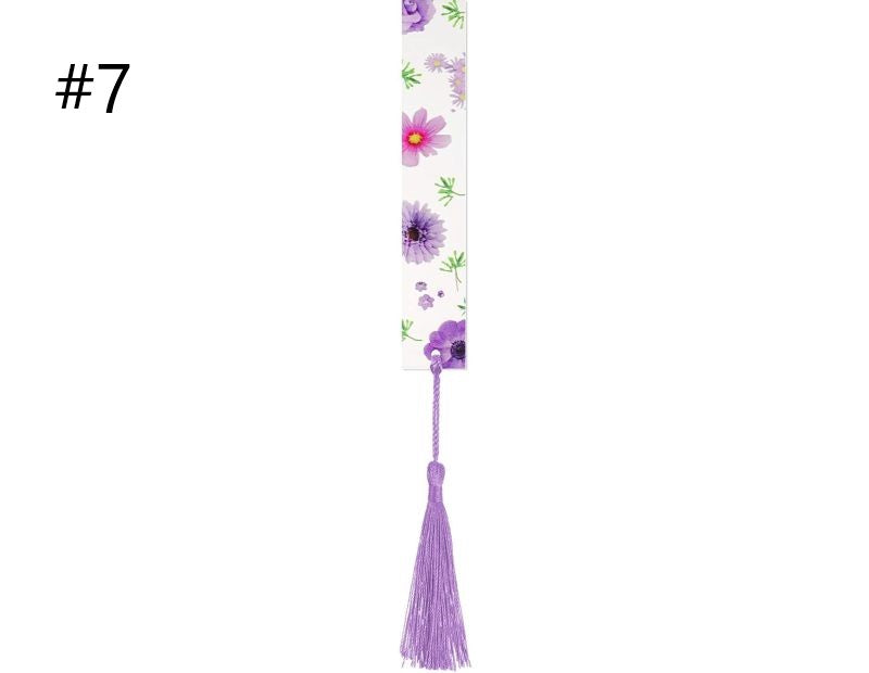 Flower Print Bookmark