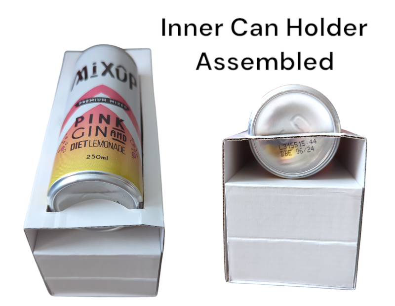 Gin Glass & Can Holder Gift Display Box