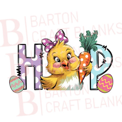 Hop Easter Chick UVDTF