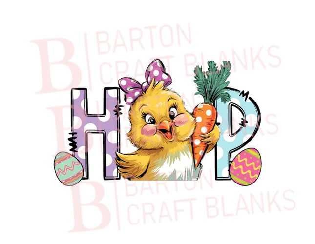 Hop Easter Chick UVDTF