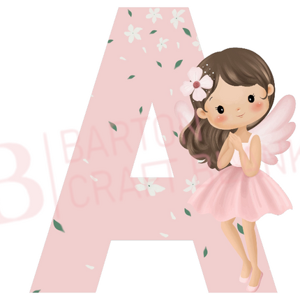 Fairy Theme Letter Decal UVDTF