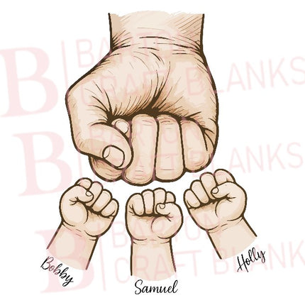 Fathers Day Fist Bump UVDTF