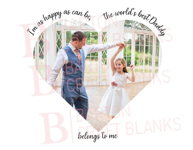 Father's Day Best Daddy Belongs To Me Custom UVDTF