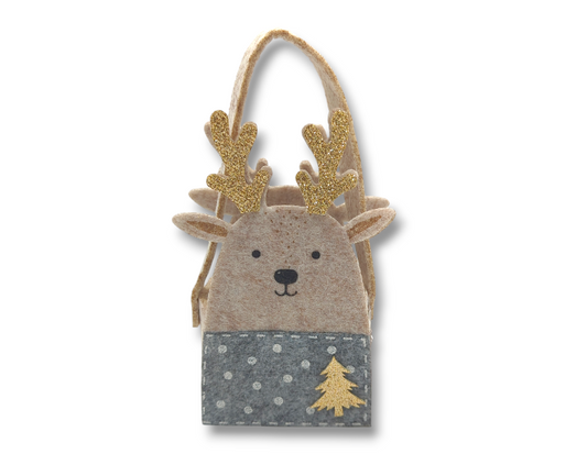 Felt Reindeer Treat Bag