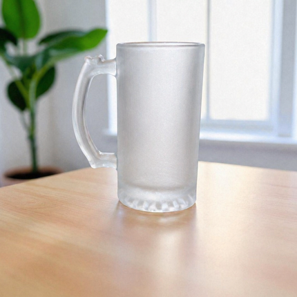 Sublimation Frosted Beer Stein Glass