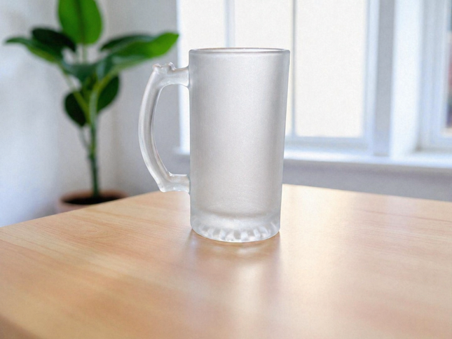 Sublimation Frosted Beer Stein Glass