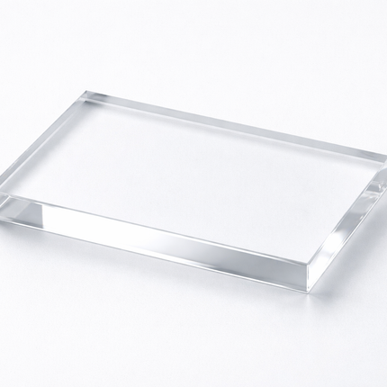Freestanding Clear Acrylic block 10x7.5cm