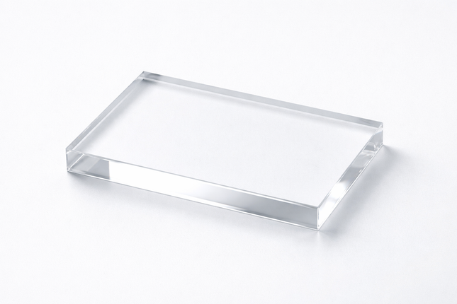 Freestanding Clear Acrylic block 10x7.5cm