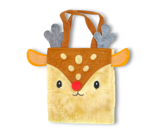 Reindeer Fluffy Tote Bag