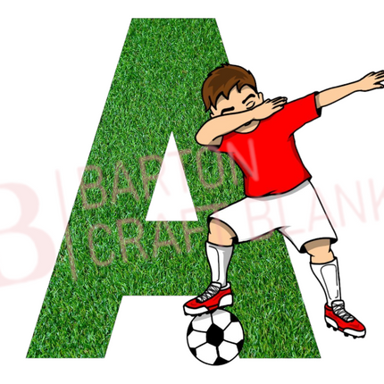 Football Theme Letter Decal UVDTF