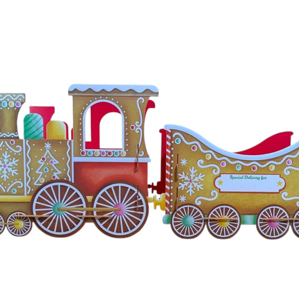 Gingerbread Christmas Present Train