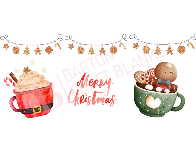Gingerbread Cups Wrap UV-DTF