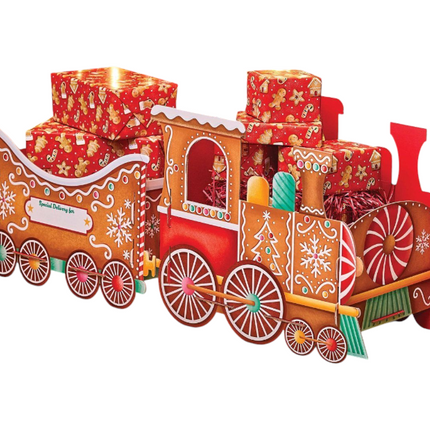 Gingerbread Christmas Present Train