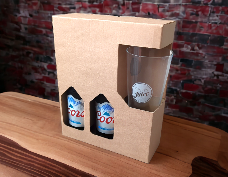 Bottle and Glass Holder Gift Display Box