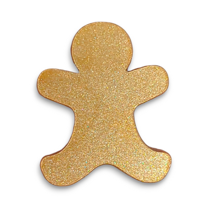 Gold Acrylic Gingerbread Man 3cm