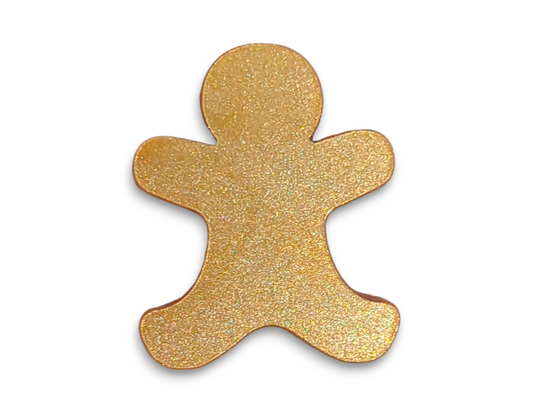 Gold Acrylic Gingerbread Man 3cm