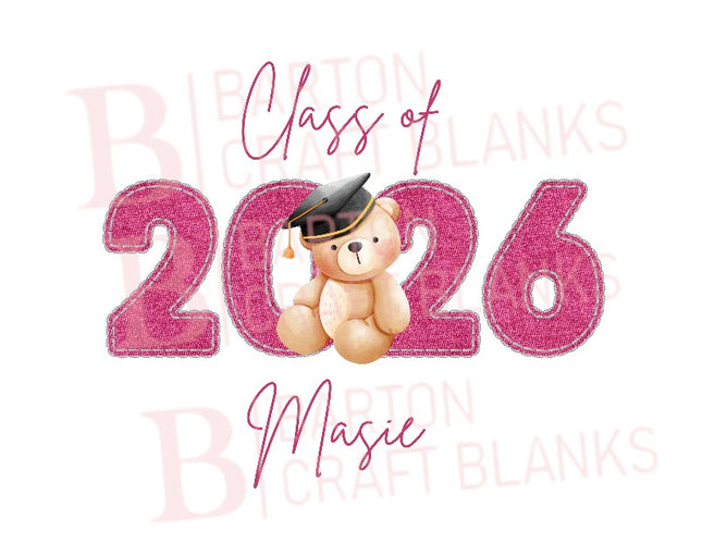 Graduation Bear UVDTF