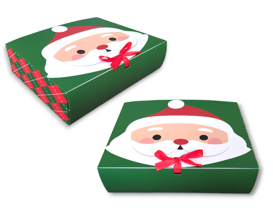 Christmas Santa Green Gift Box