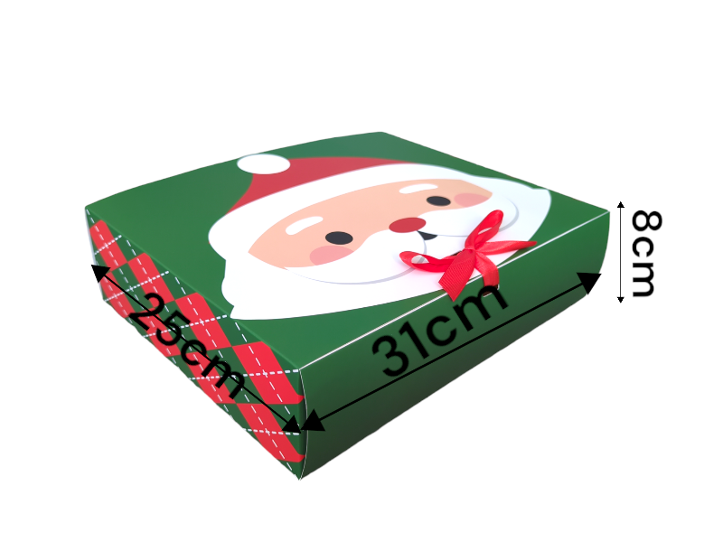 Christmas Santa Green Gift Box