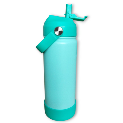 Double Walled Metal Tumbler Water Bottle With Straw