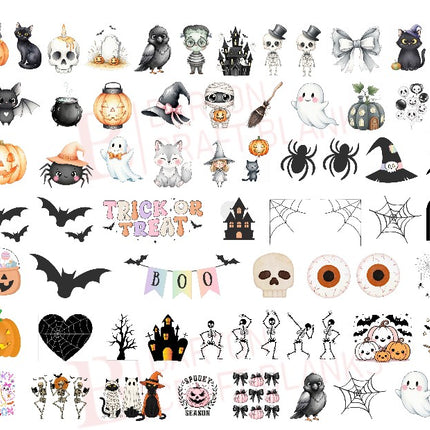 Halloween Mini Decal Gang Sheet UVDTF
