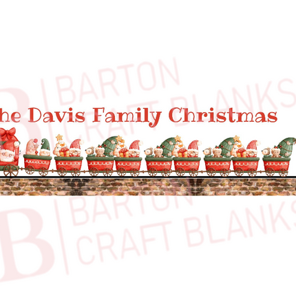 Christmas Eve Crate UVDTF Train 3x26cm