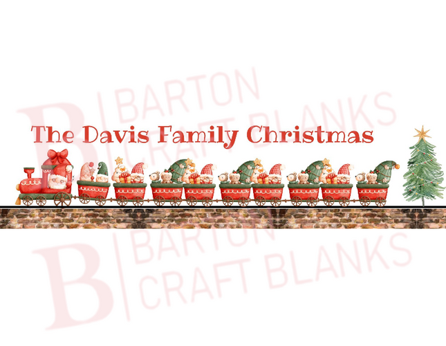 Christmas Eve Crate UVDTF Train 3x26cm