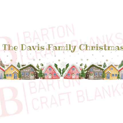 Christmas Eve Crate UVDTF Houses 3x26cm