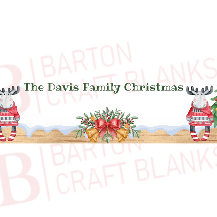 Christmas Eve Crate UVDTF Reindeer 3x26cm