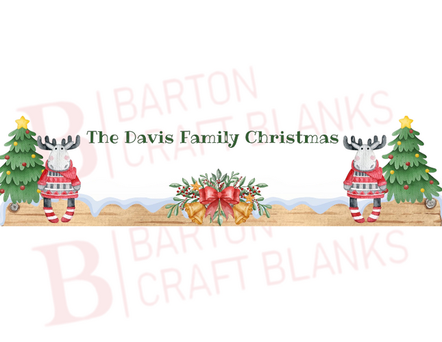 Christmas Eve Crate UVDTF Reindeer 3x26cm