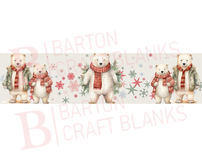 Christmas Eve Crate UVDTF Polar Bear 3x26cm