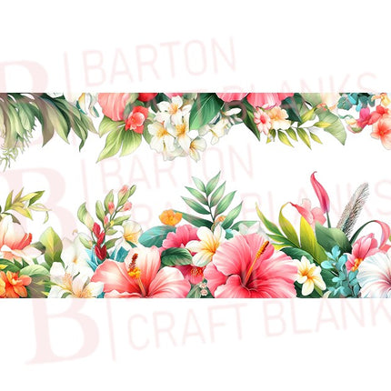 Floral Libby Cup Wrap UVDTF