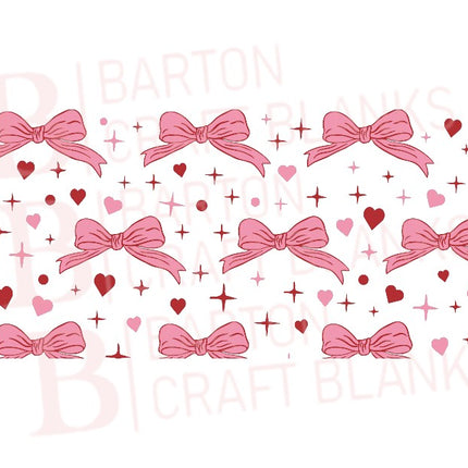 Pink Bows Libby Cup Wrap UVDTF